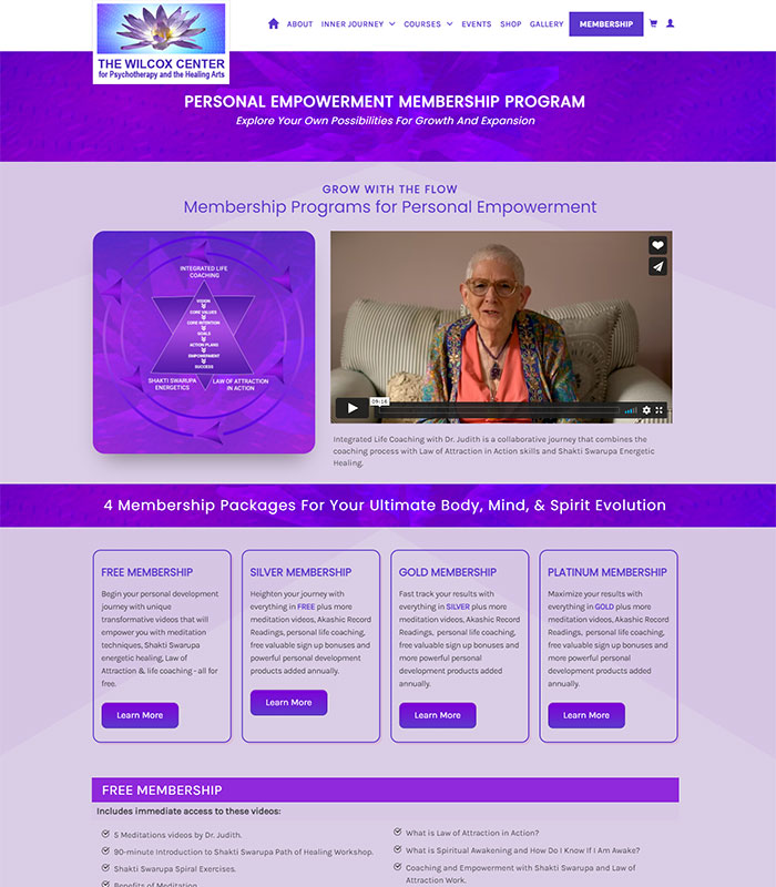 Holistic Healing, Coaching Website Member Program