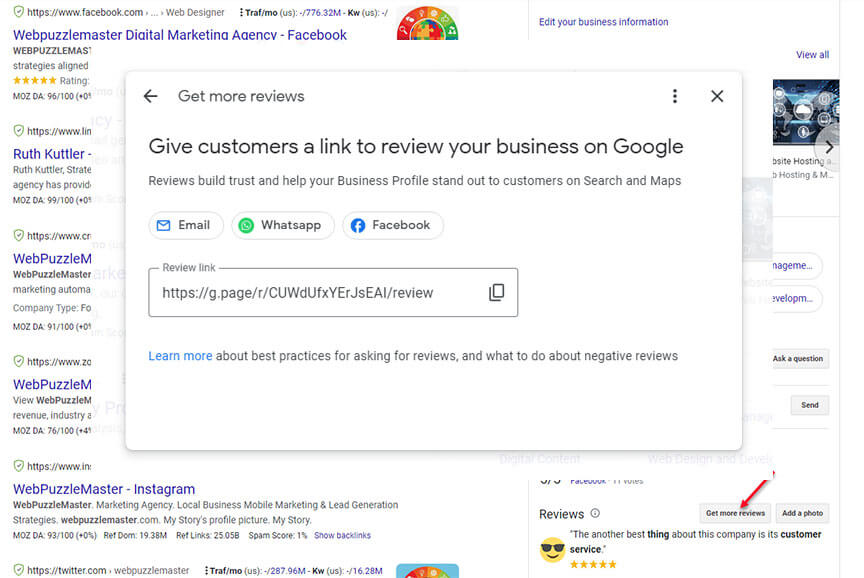 Get Google Reviews Link