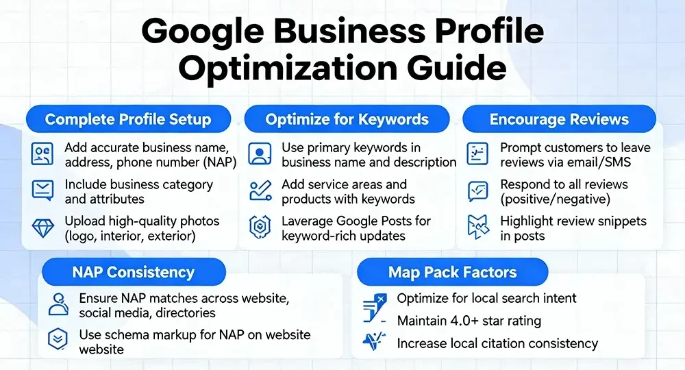 Google Business Profile Optimization to increase local leads and Map Pack visibility