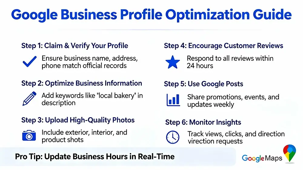 Google Business Profile Optimization to increase local leads and Map visibility