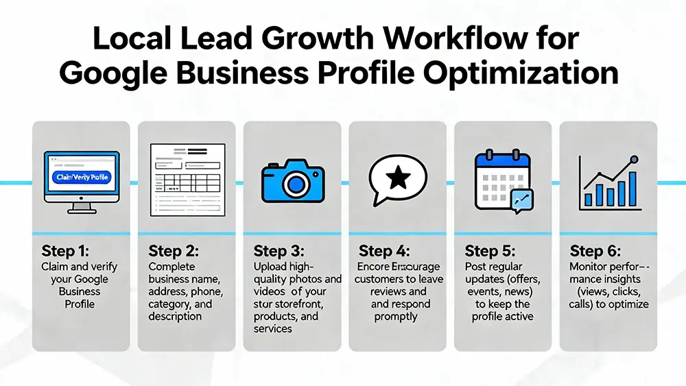 Local lead growth workflow for Google Business Profile Optimization