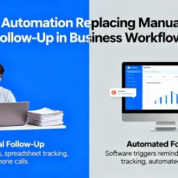 Automation replacing manual follow-up processes in a business workflow
