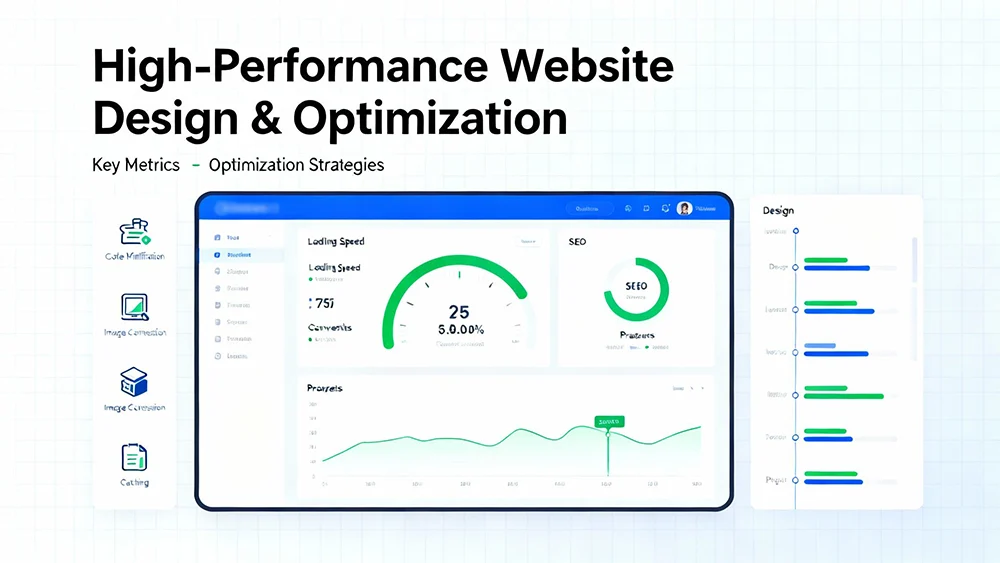 high-performing website design and optimization concept