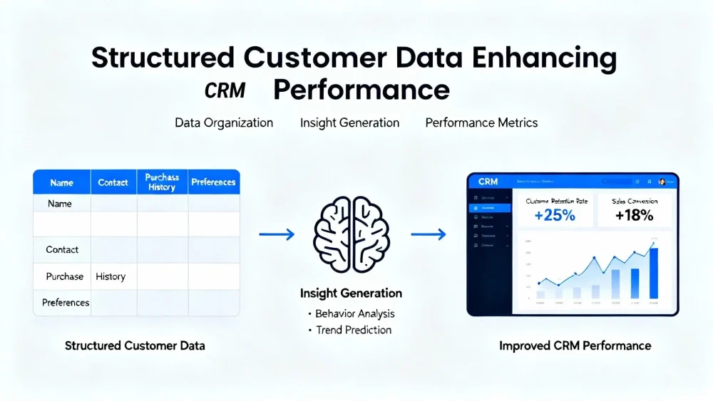 Structured customer data improving CRM performance