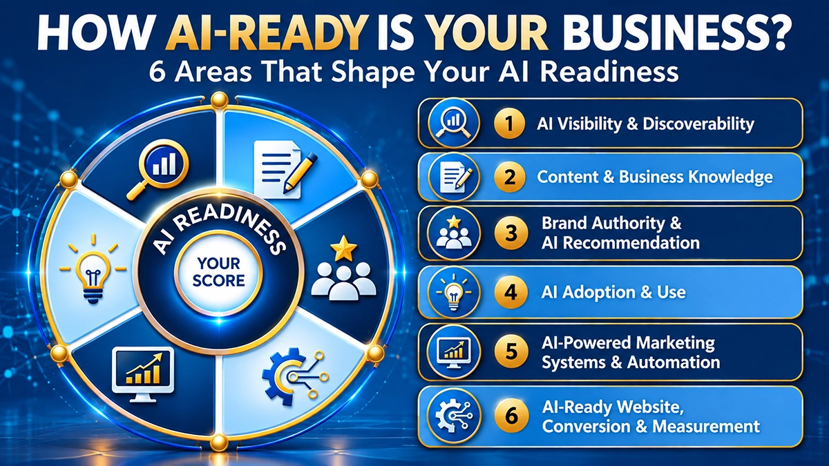 AI Readiness Assessment measuring six areas of business AI readiness