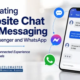 Website chat, Messenger, and WhatsApp integrated for seamless customer communication