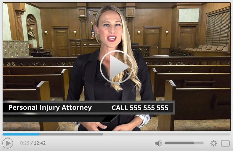 Personal Injury Attorney Spokesperson Video