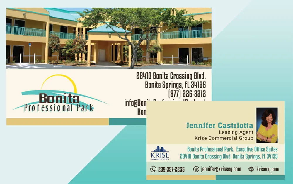 Professional Park Project Business Card Front and Back Design