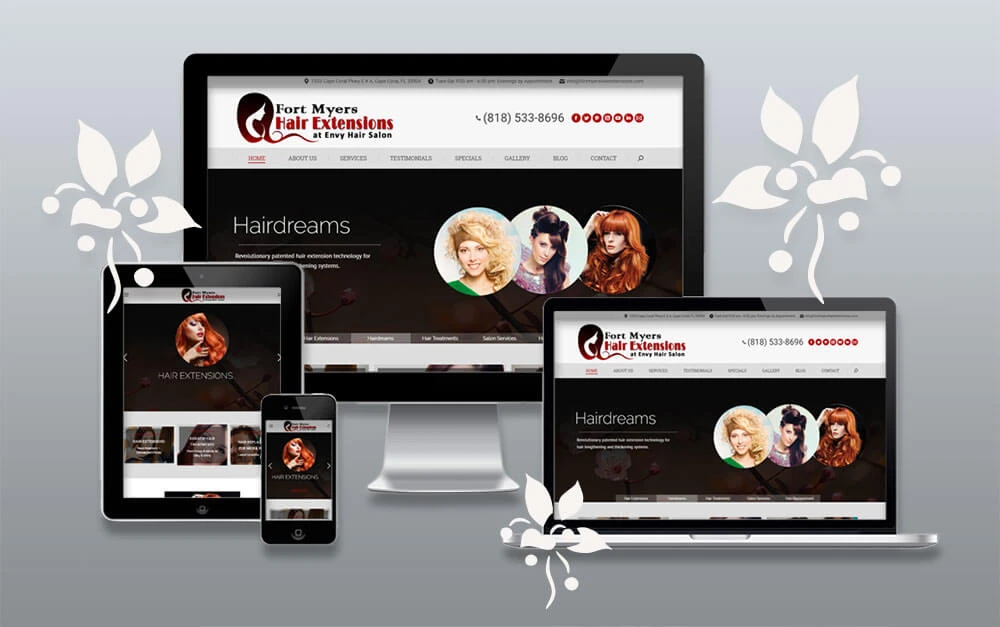 hair-extensions-responsive Full Service Hair Salon Website Project