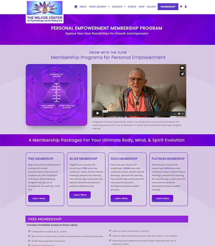 Holistic Healing, Coaching Website Member Program