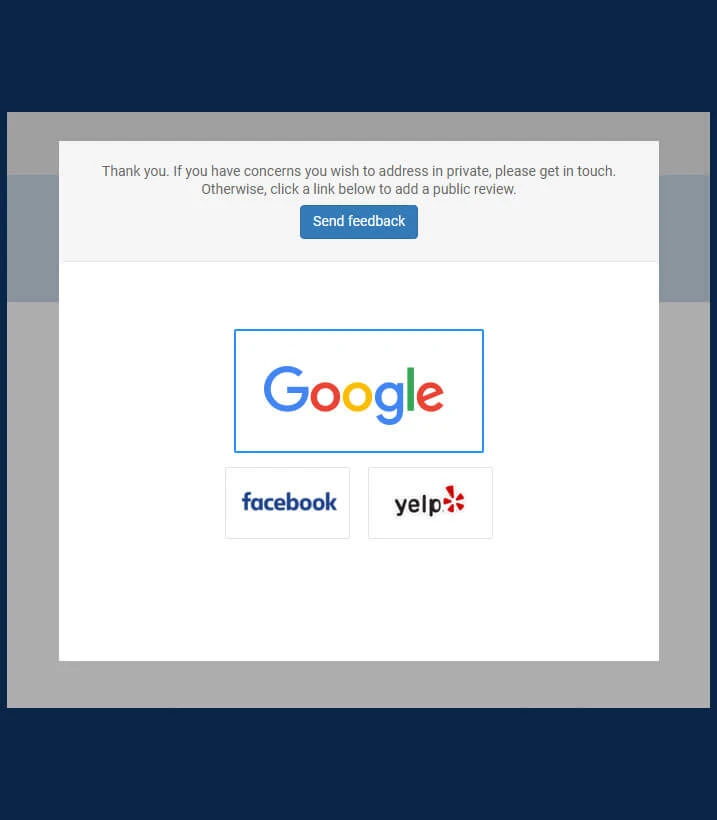 Reputation Funnel Dissatisfied Customer