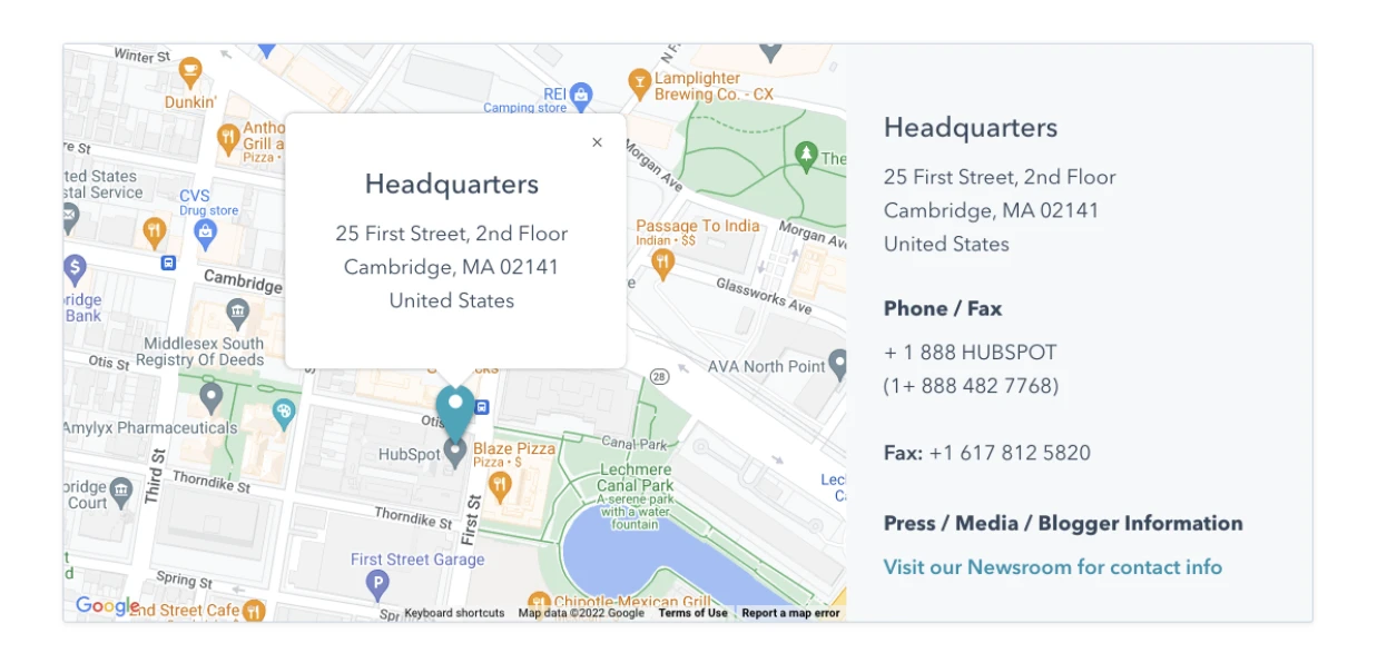 NAP Map
