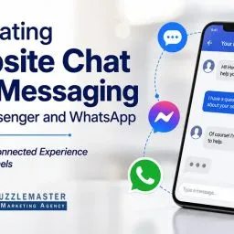Website chat, Messenger, and WhatsApp integrated for seamless customer communication