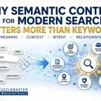 Semantic content for modern search connects meaning, context, intent, and relationships to help search and AI systems understand business content.
