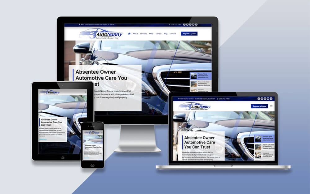 autonanny-responsive Absentee Owner Auto Services Website Project