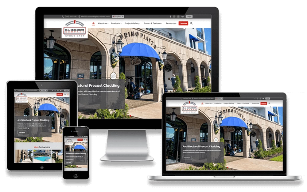 kerckhoff-stone-responsive International Precast Manufacturing Website Project
