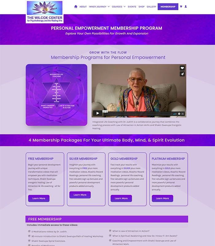 Holistic Healing, Coaching Website Member Program