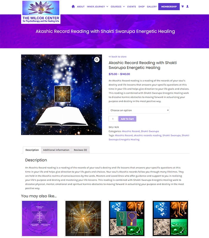 Holistic Healing, Coaching Website Product Details