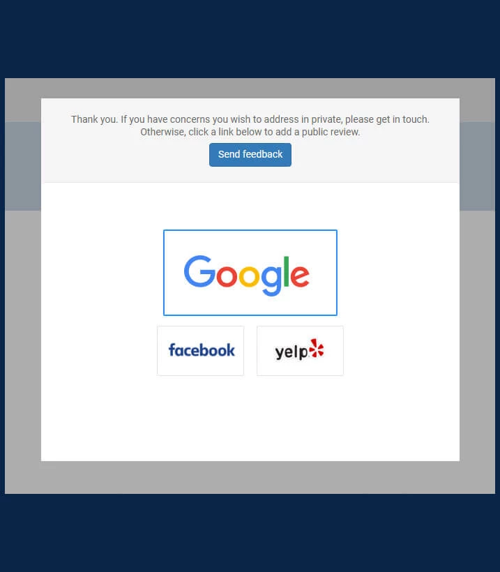 Reputation Funnel Dissatisfied Customer
