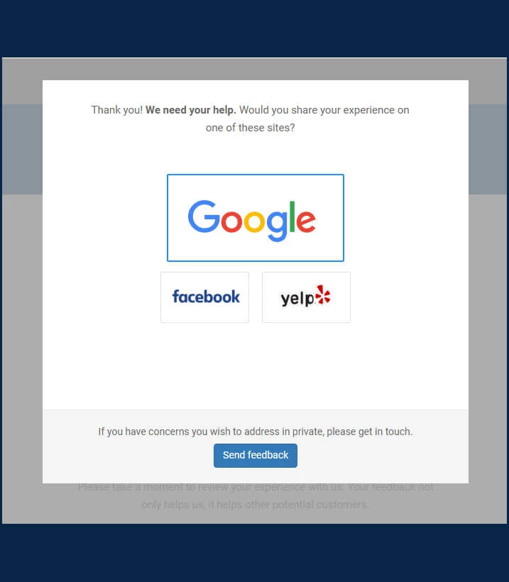 Reputation Funnel Satisfied Customer